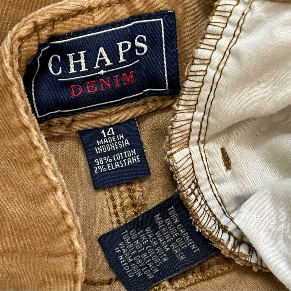 Chaps Denim corduroy high rise straight leg pants - Picture 9 of 9
